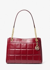 Michael Kors Susan Medium Quilted Leather Tote Bag