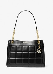 Michael Kors Susan Medium Quilted Leather Tote Bag