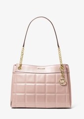 Michael Kors Susan Medium Quilted Leather Tote Bag