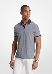 Michael Kors Textured Cotton Polo Shirt