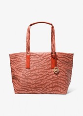 Michael Kors The Michael Large Animal Print Logo Tote Bag