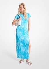 Michael Kors Tie-Dyed Stretch Cotton Maxi Dress