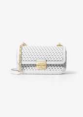 Michael Kors Tribeca Small Hand-Woven Leather Shoulder Bag