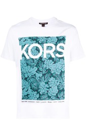 Michael Kors tropical logo print T-shirt