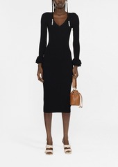 MICHAEL Michael Kors v-neck knitted dress