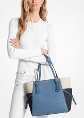 Michael Kors Voyager Small Color-Block Logo Tote Bag