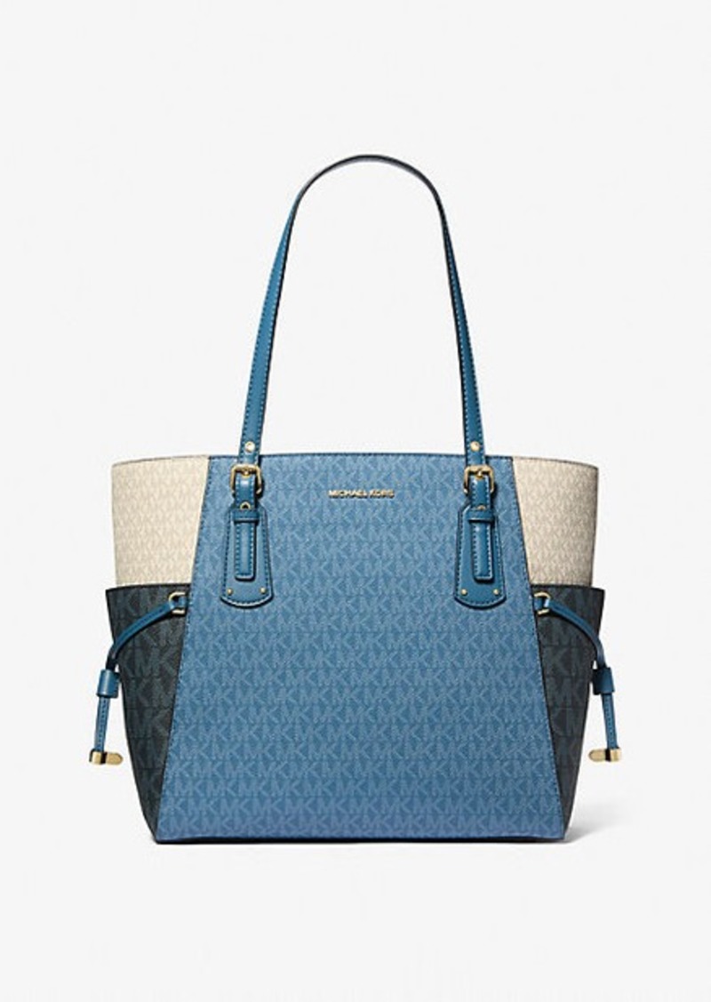 Michael Kors Voyager Small Color-Block Logo Tote Bag