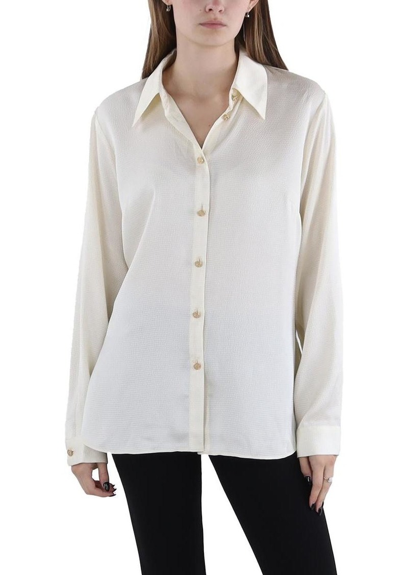 Michael Kors Womens Button-Down Work Wear Blouse