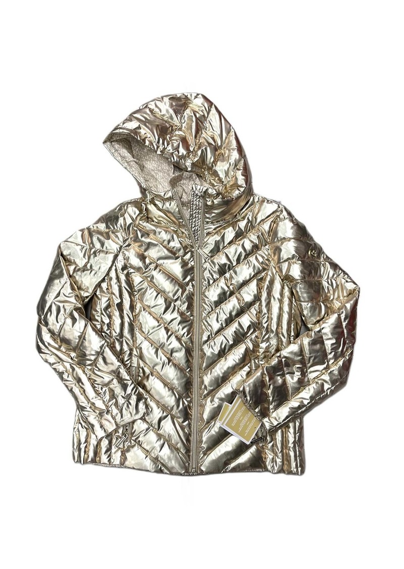 Michael Kors Women's Puffer & Quilted Coat In Gold