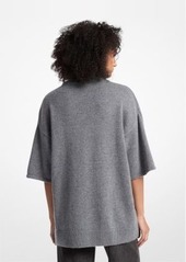 Michael Kors Wool and Cashmere Blend Short-Sleeve Sweater