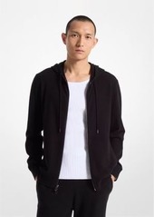 Michael Kors Wool and Cashmere Blend Zip-Up Hoodie