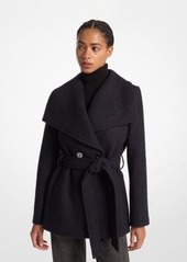 Michael Kors Wool Blend Belted Coat