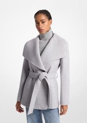 Michael Kors Wool Blend Belted Coat