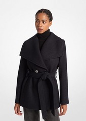 Michael Kors Wool Blend Belted Coat