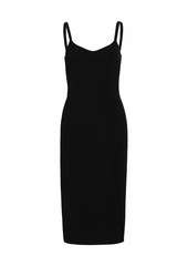 Michael Kors Wool-Blend Slip Sheath Dress