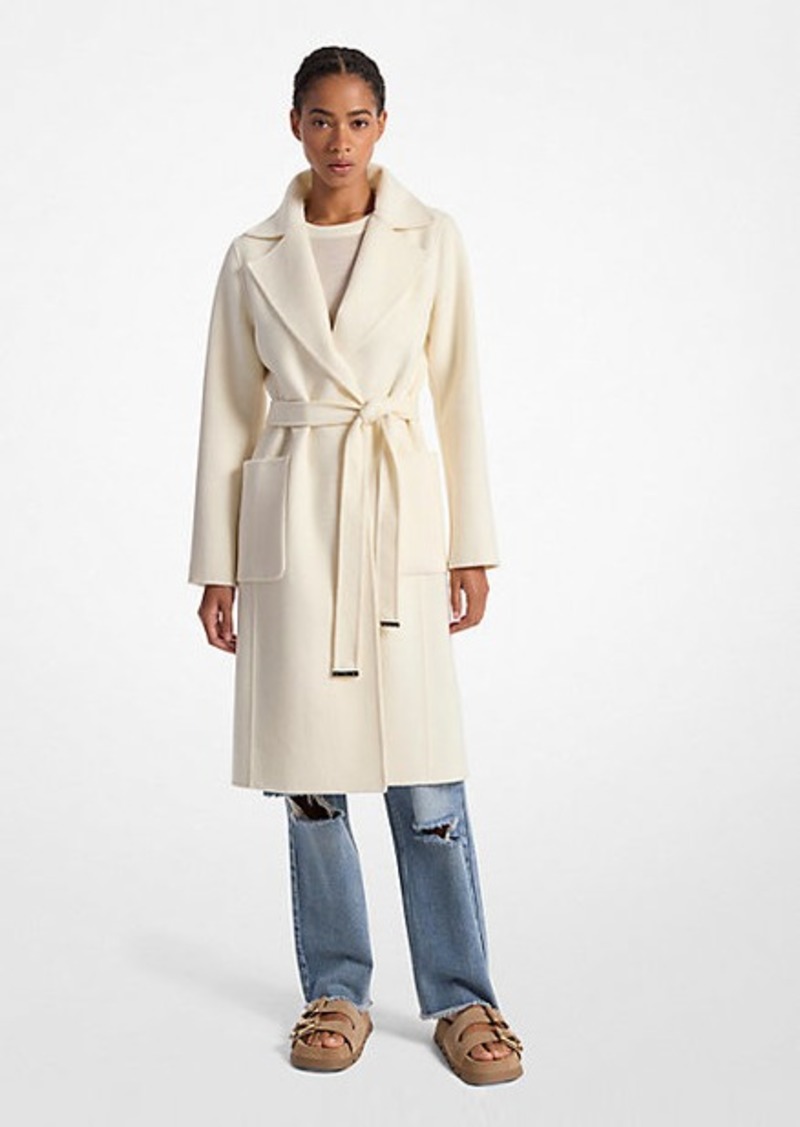 Michael Kors Wool Blend Wrap Coat