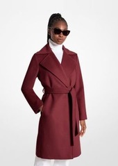 Michael Kors Wool Blend Wrap Coat