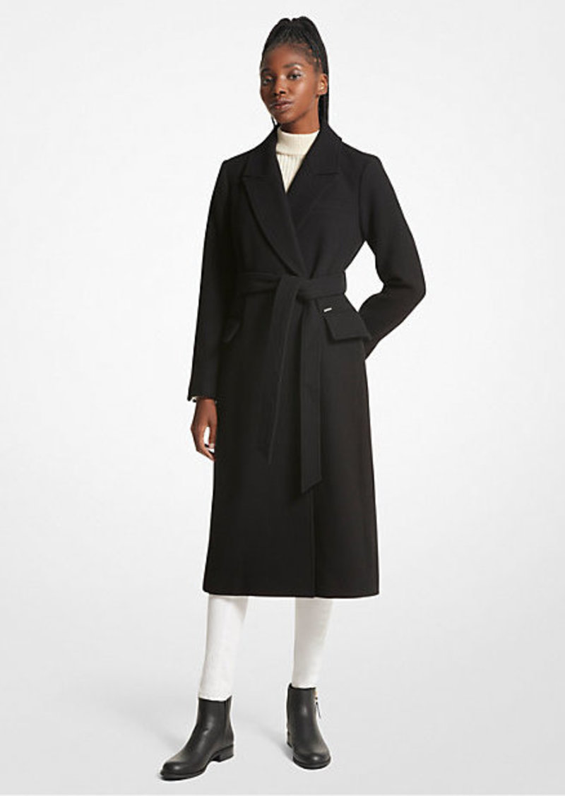 Michael Kors Wool Blend Wrap Coat