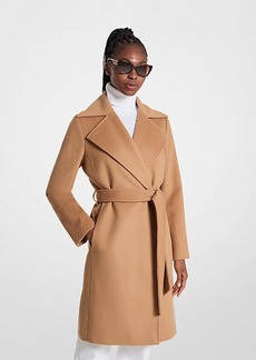 Michael Kors Wool Blend Wrap Coat