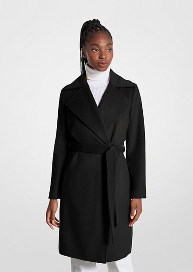 Michael Kors Wool Blend Wrap Coat