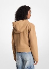 Michael Kors Wool Blend Zip-Up Hoodie