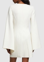 Michael Kors Wool Crepe Bell Sleeved Dress