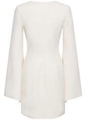 Michael Kors Wool Crepe Bell Sleeved Dress