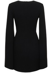 Michael Kors Wool Crepe Bell Sleeved Dress