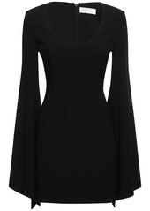 Michael Kors Wool Crepe Bell Sleeved Dress