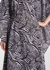 Michael Kors Zebra Organic Cotton Lawn Caftan Dress