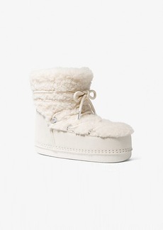 Michael Kors Zelda Sherpa and Suede Boot