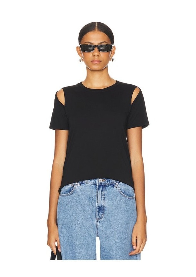 Michael Lauren Maximillian Shoulder Split Tee