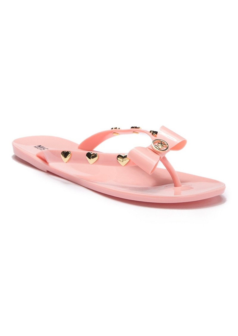 michael kors bow flip flops