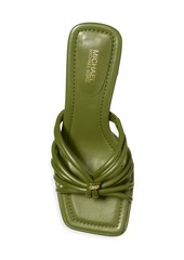 MICHAEL Michael Kors Astra 65MM Leather Mule Sandals