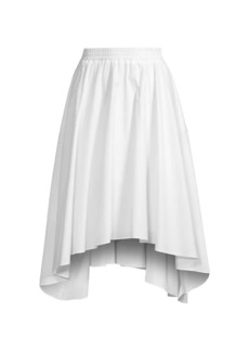 MICHAEL Michael Kors Asymmetric Poplin Midi-Skirt