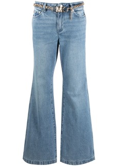 MICHAEL Michael Kors belted bootcut jeans