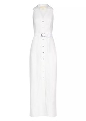 MICHAEL Michael Kors Belted Linen Maxi Dress