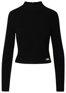 MICHAEL Michael Kors Black cashmere blend turtleneck sweater