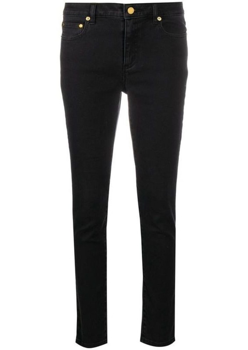 MICHAEL Michael Kors Black Five-Pocket Skinny Jeans in Cotton Denim Woman