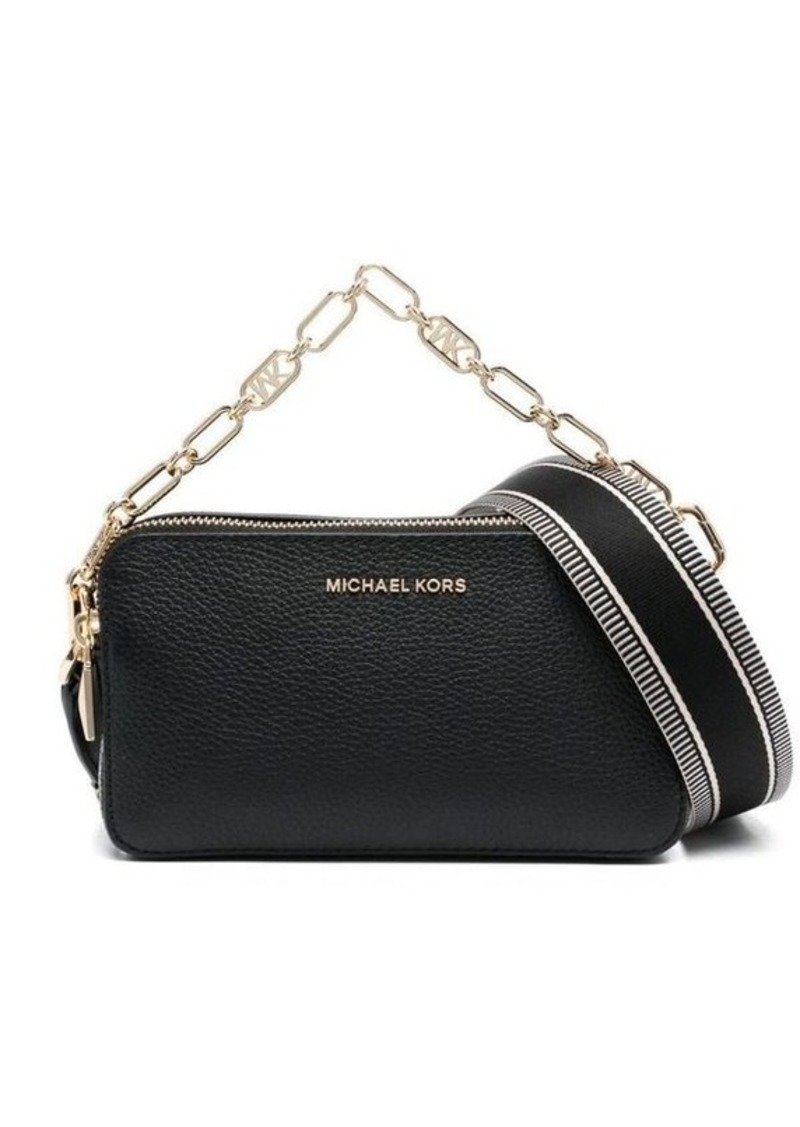 MICHAEL Michael Kors Black Jet Set Crossbody Bag with Chain in Leather Woman