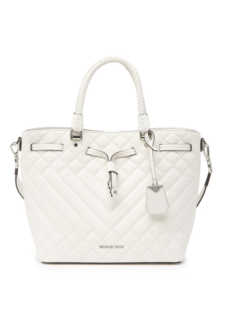 michael kors blakely medium quilted leather bucket bag