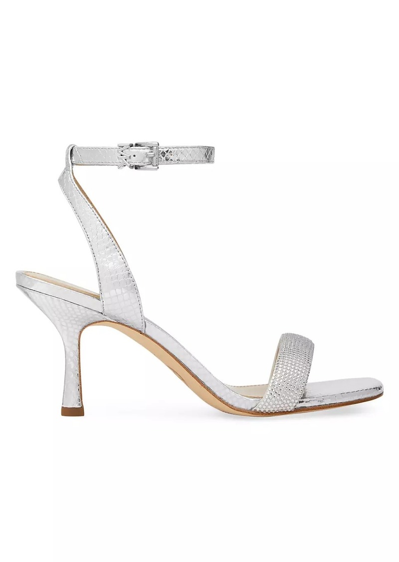 MICHAEL Michael Kors Carrie 75MM Embellished Leather Sandals