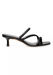 MICHAEL Michael Kors Celia 50MM Leather Kitten-Heel Sandals