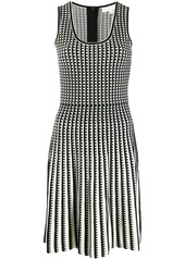 MICHAEL Michael Kors checked knitted dress