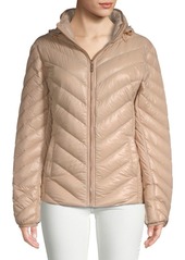 michael michael kors missy chevron puffer jacket