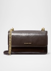 MICHAEL Michael Kors Claire Flap Leather Shoulder Bag