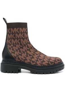 MICHAEL Michael Kors Comet logo-knit ankle boots