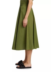 MICHAEL Michael Kors Cotton Elasticized Midi-Skirt