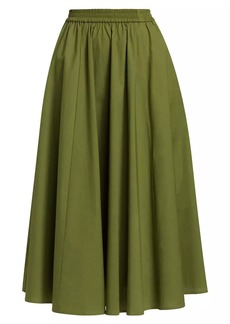 MICHAEL Michael Kors Cotton Elasticized Midi-Skirt