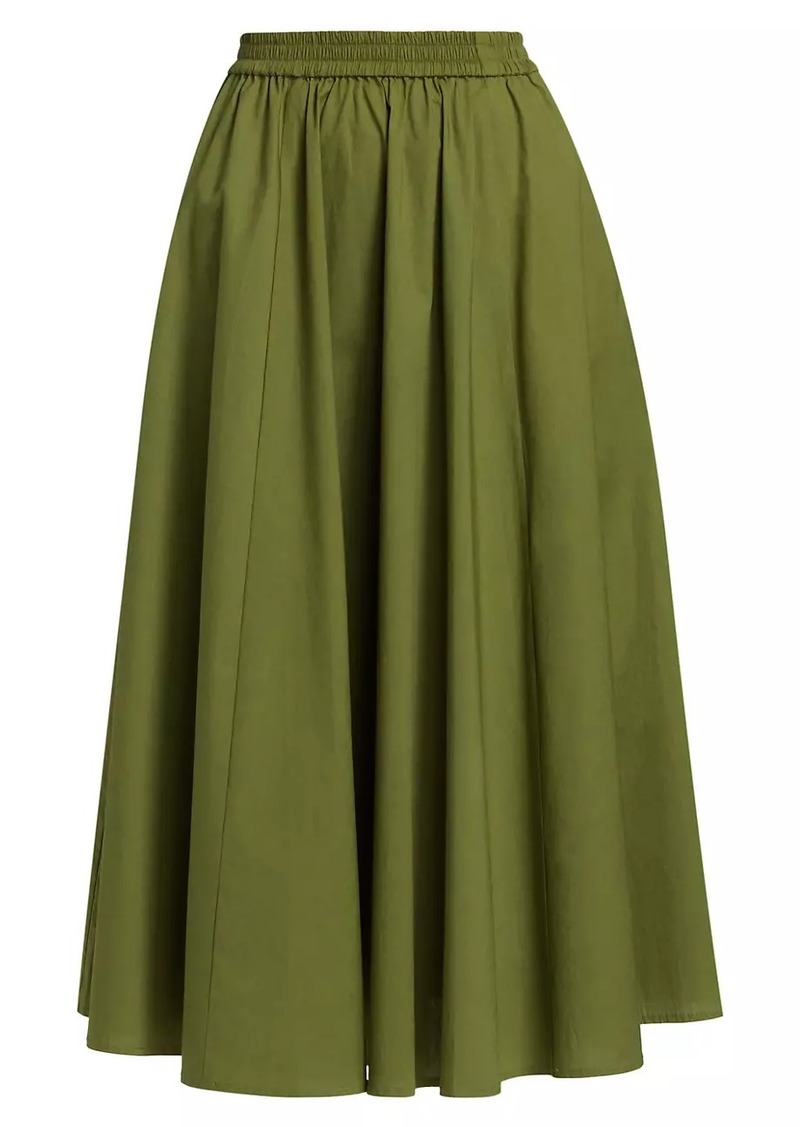 MICHAEL Michael Kors Cotton Elasticized Midi-Skirt